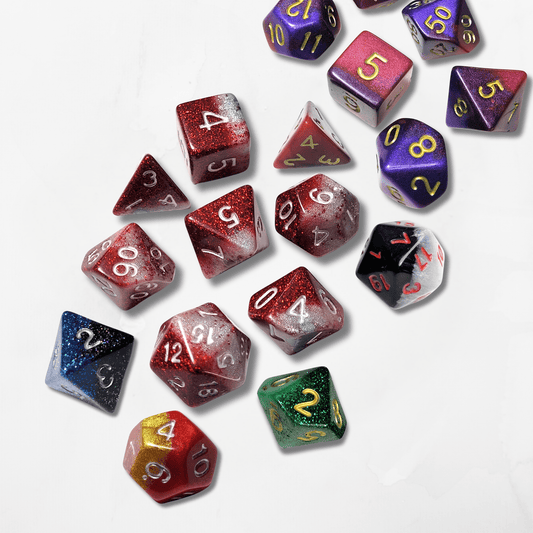 7 Customisable Dice Set - The Cerulean Wolf