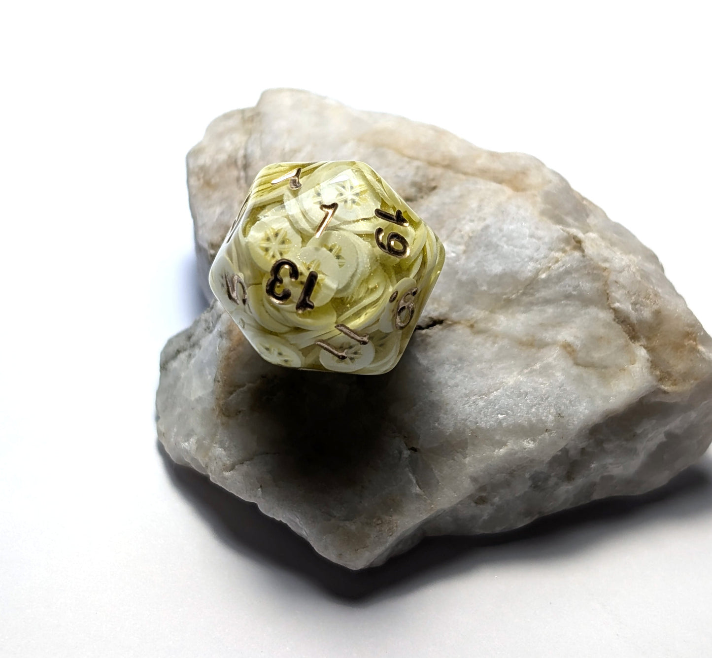 Banana D20 Dice - The Cerulean Wolf
