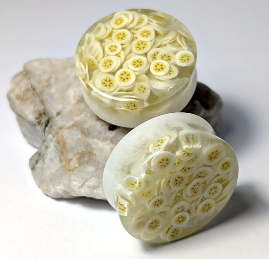 Banana Milkshake Double Flared Plugs - The Cerulean Wolf