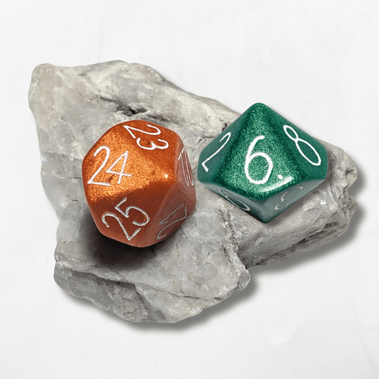 Custom Numbers & Colours D10/% Dice - The Cerulean Wolf