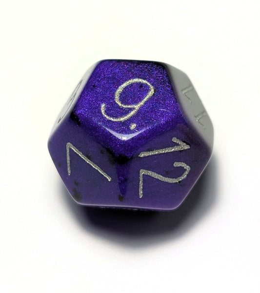 Custom Numbers & Colours D12 Dice - The Cerulean Wolf