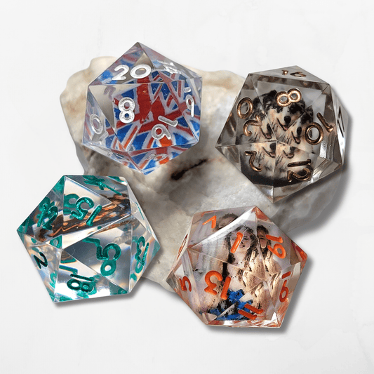 Custom Photograph D20 - The Cerulean Wolf