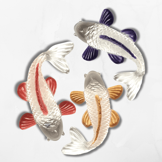 Customisable Koi Fish Ornament/Keyring - The Cerulean Wolf