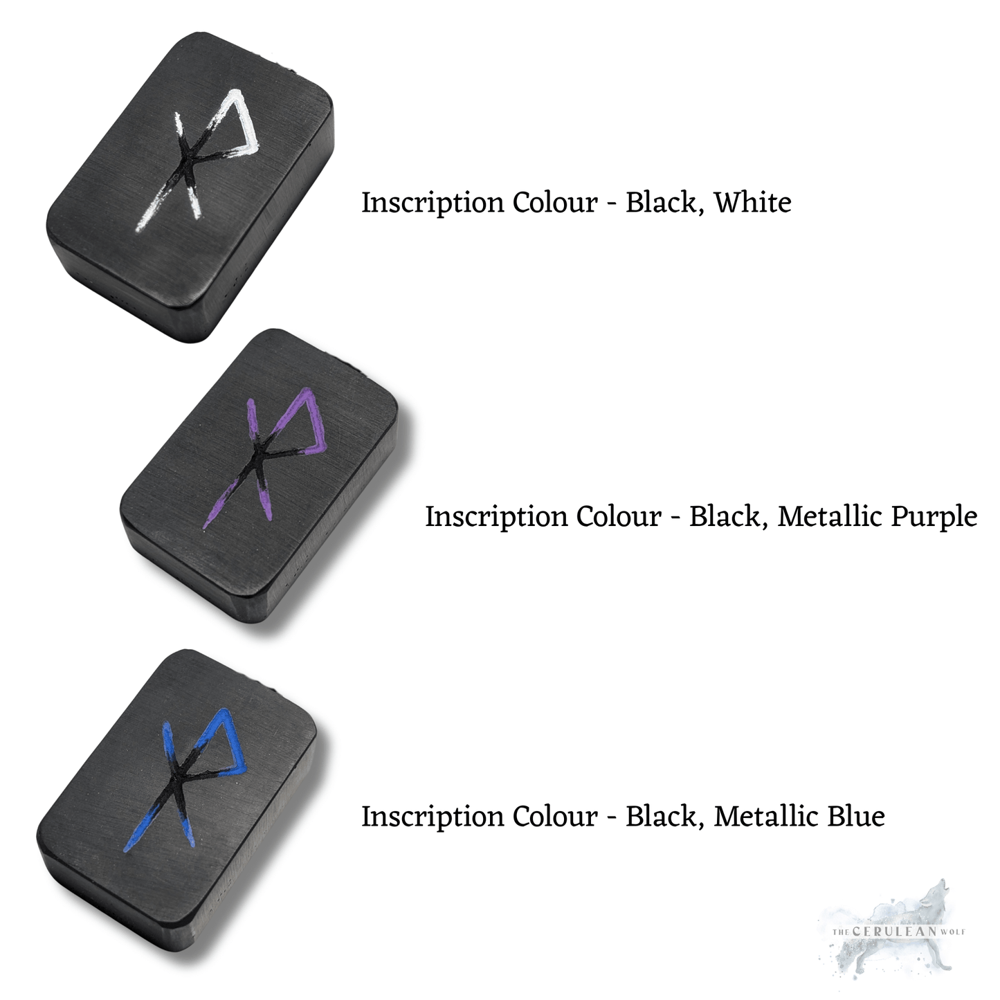 Customisable Safe Travels Car Mirror Charm - The Cerulean Wolf