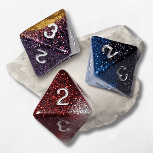 Customisable Single D8 Dice - The Cerulean Wolf
