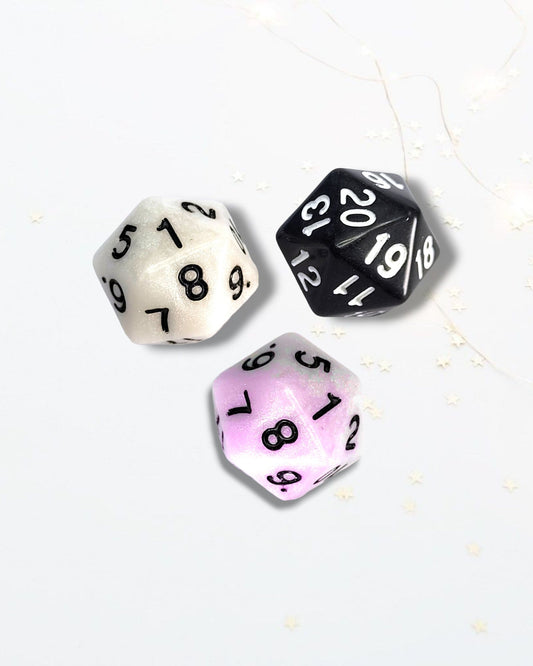Customisable Turndown/Turnup D20 - The Cerulean Wolf