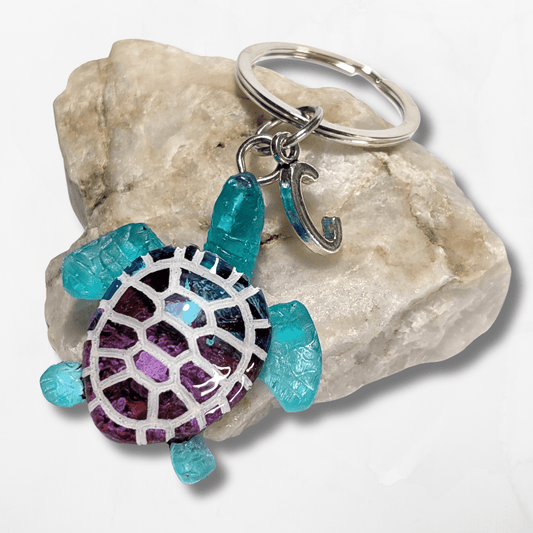 Customisable Turtle Keyring - The Cerulean Wolf