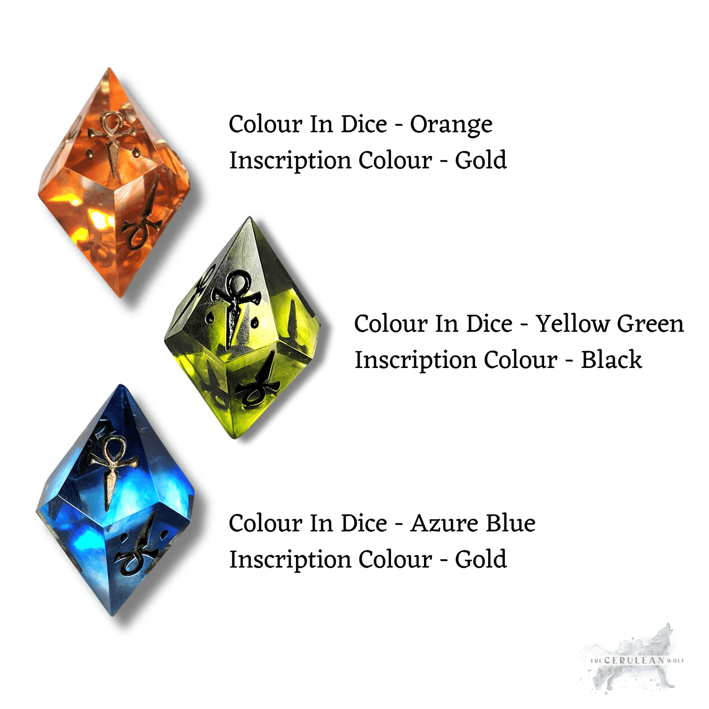 Customisable VtM Sharp Hunger Dice - The Cerulean Wolf