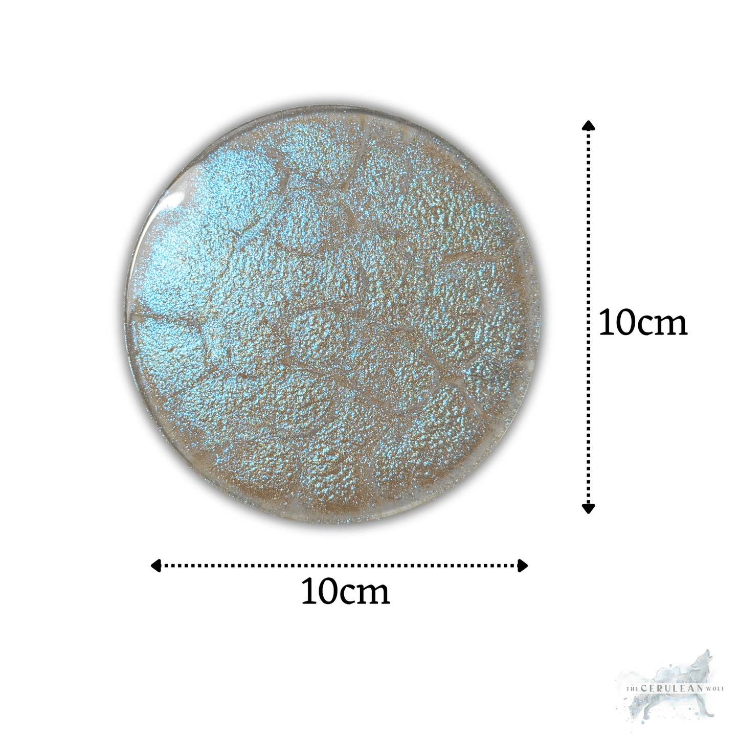 Opalescence Coasters - The Cerulean Wolf