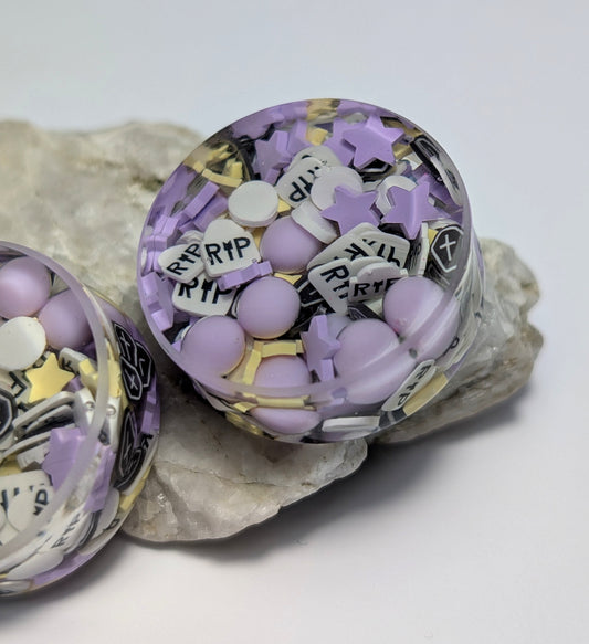 Pastel Halloween Double Flared Plugs - The Cerulean Wolf