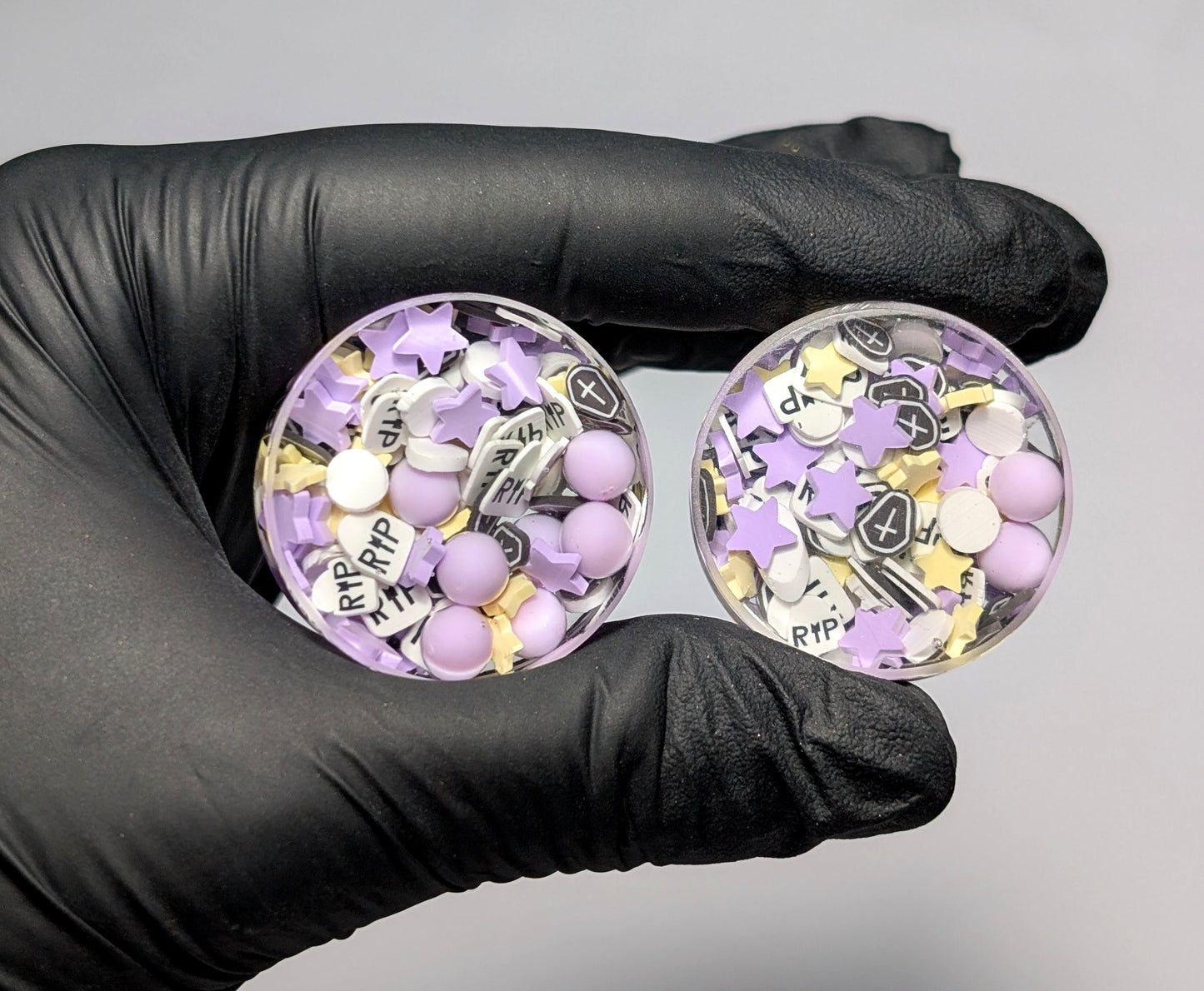 Pastel Halloween Double Flared Plugs - The Cerulean Wolf