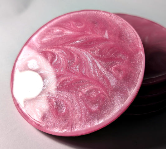 Pink & Pearl Coasters - The Cerulean Wolf