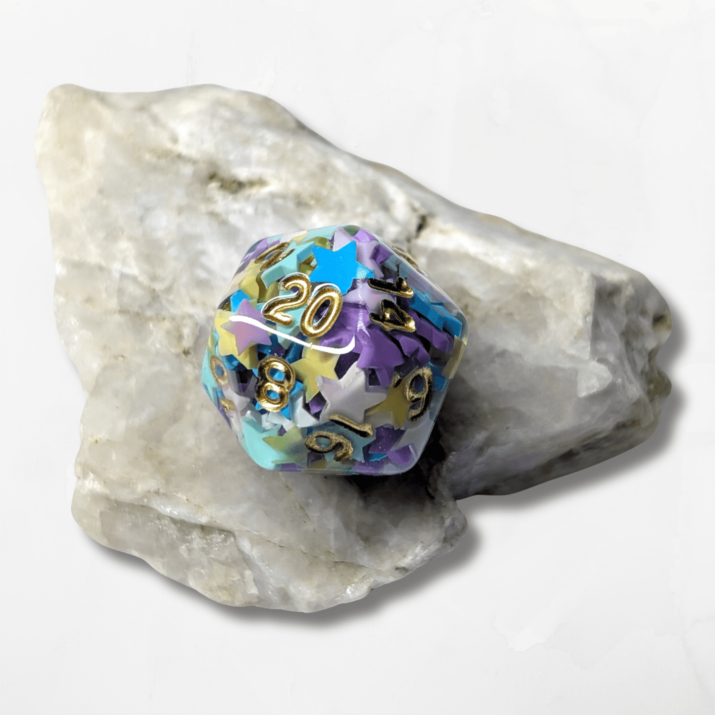 Star D20 Dice - The Cerulean Wolf