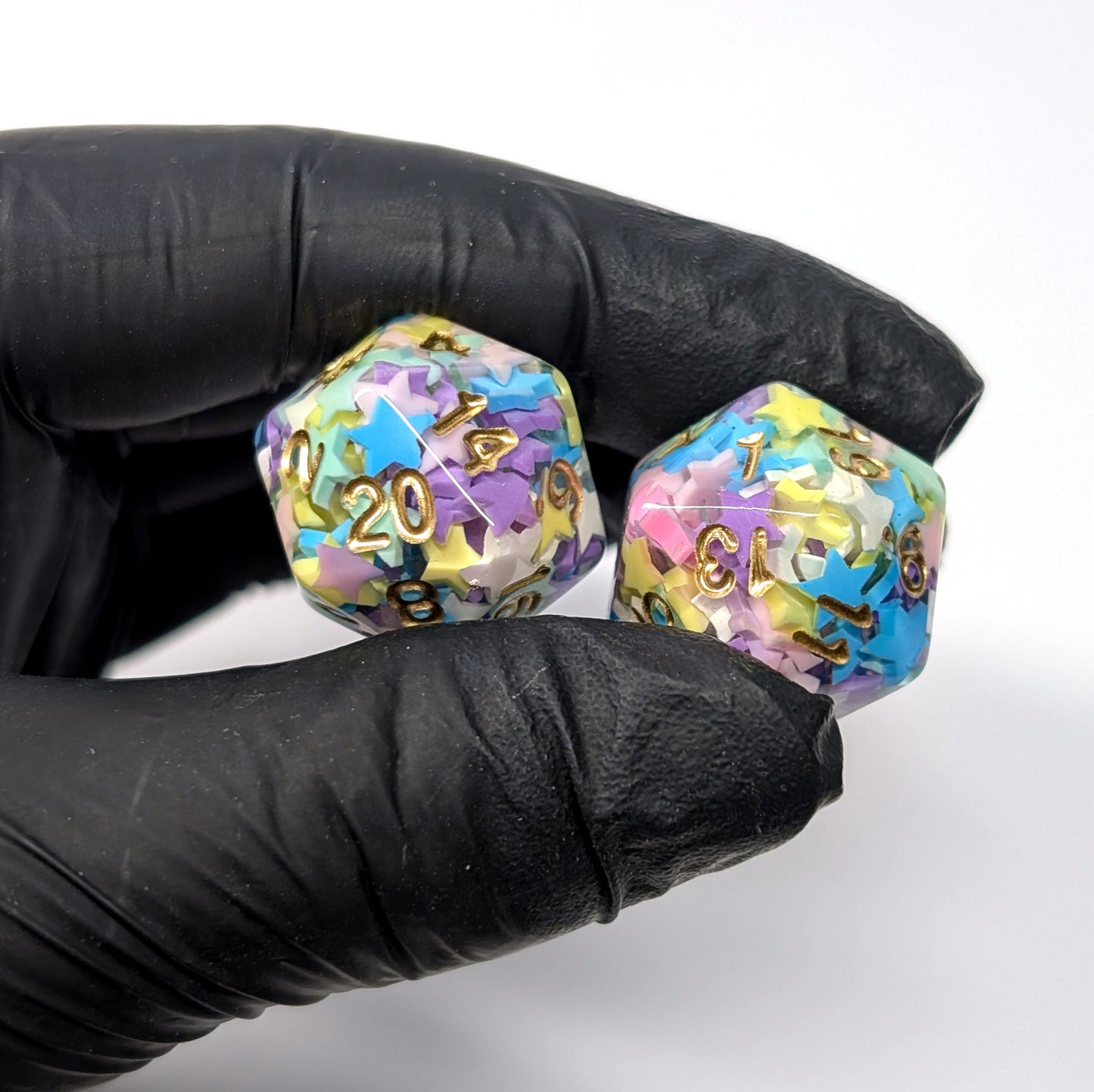 Star D20 Dice - The Cerulean Wolf