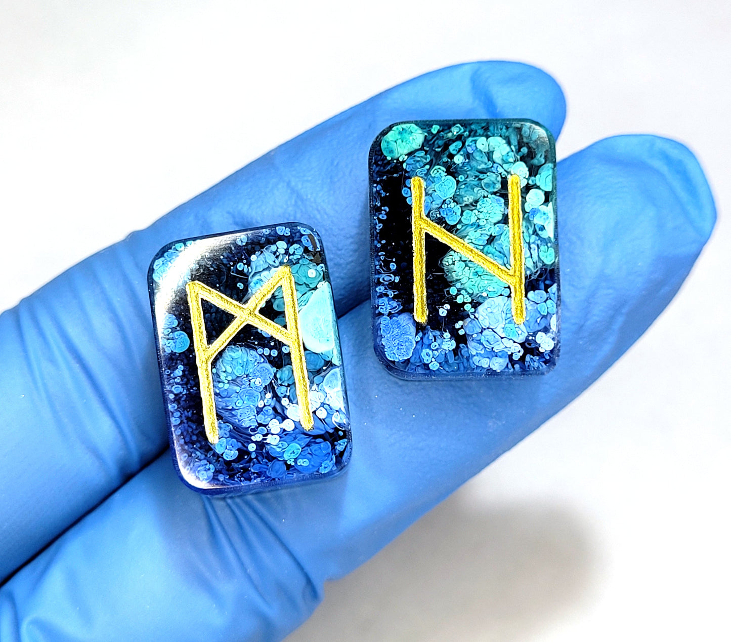 25 Mini Customisable Elder Futhark Runes - The Cerulean Wolf