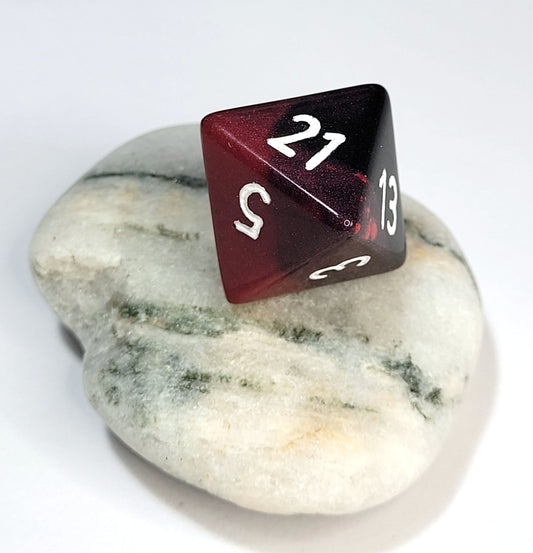 Custom Numbers & Colours D8 Dice - The Cerulean Wolf