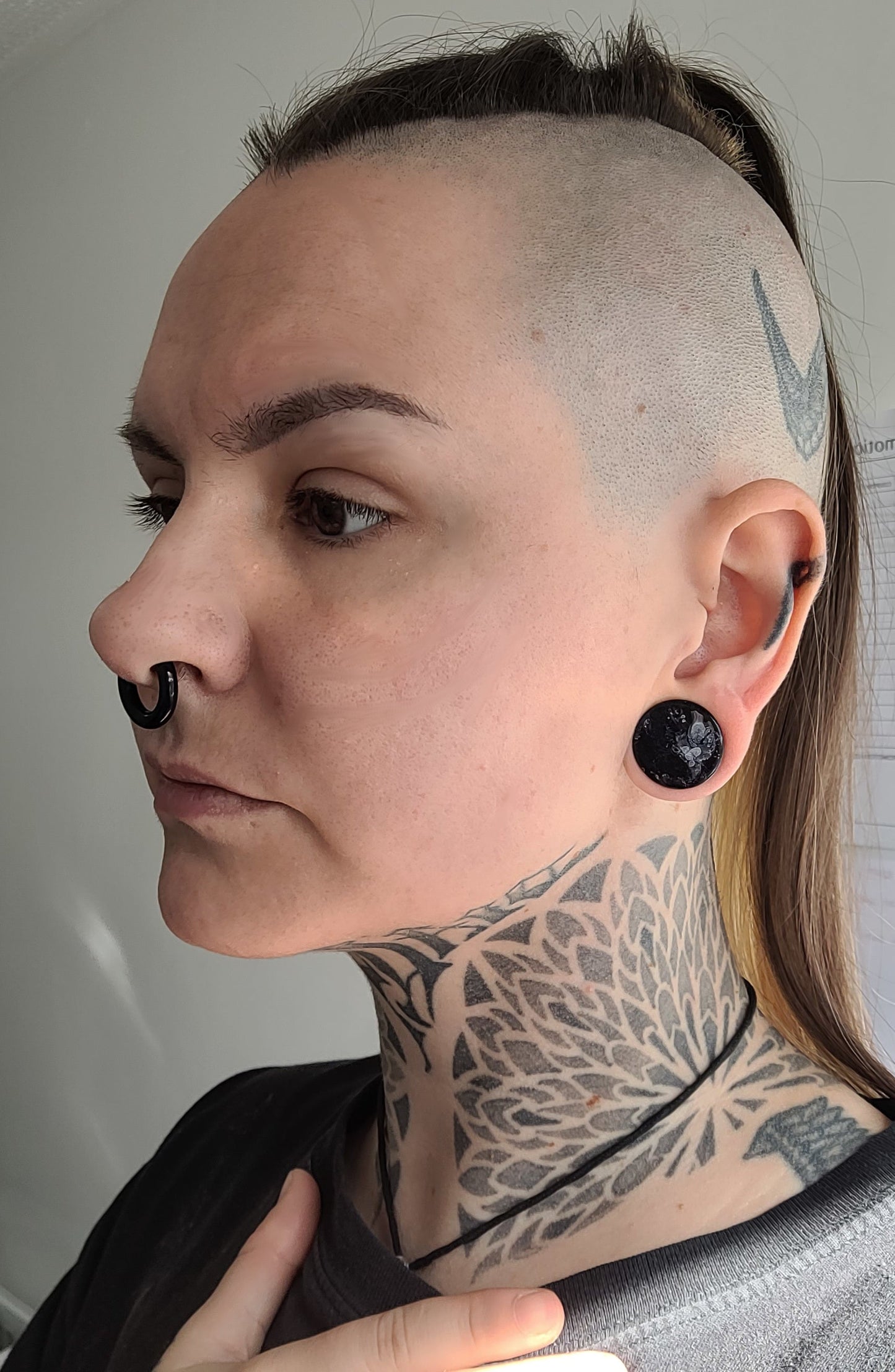 Customisable Double Flared Plugs - The Cerulean Wolf