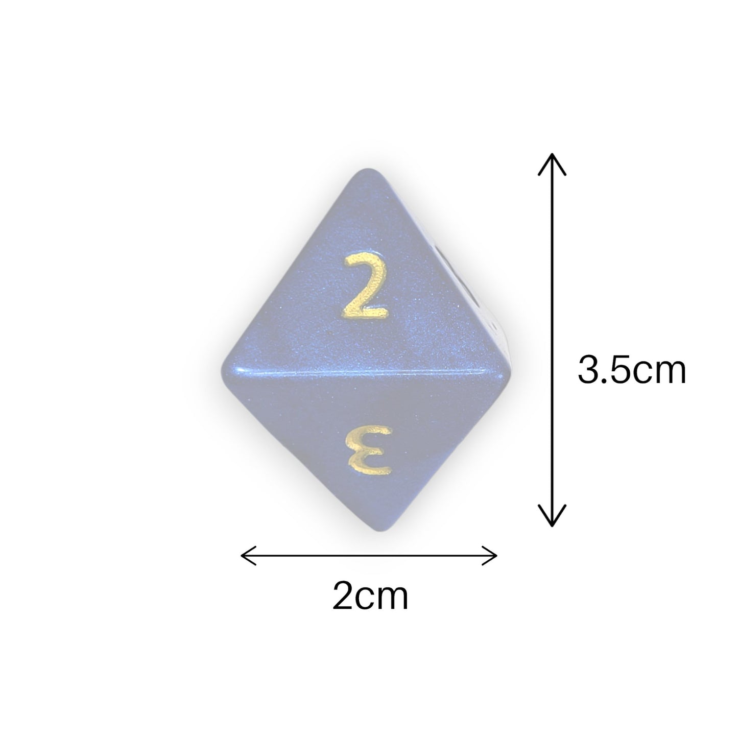 Customisable Large D8 Dice - The Cerulean Wolf