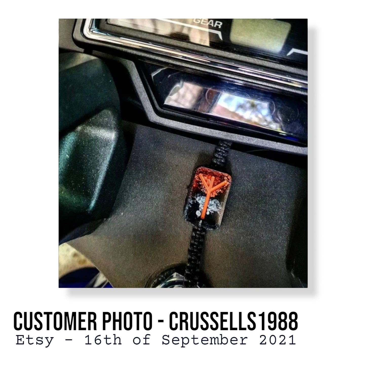Customisable Motorbike Protection Charm - The Cerulean Wolf