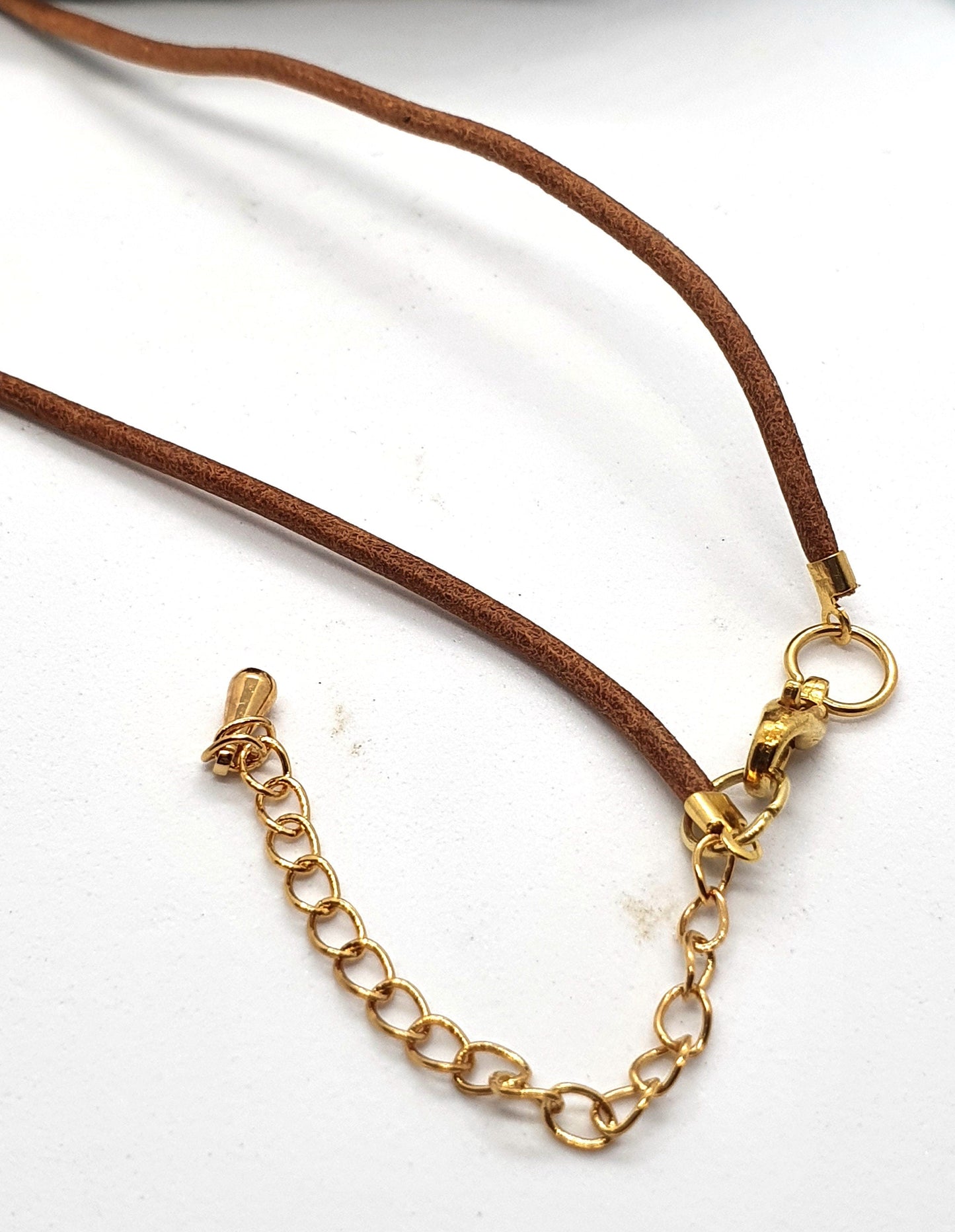 Green Yellow and Brown Necklace - The Cerulean Wolf