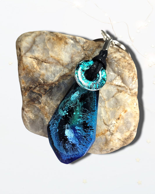 Ocean Blue Keyring - The Cerulean Wolf