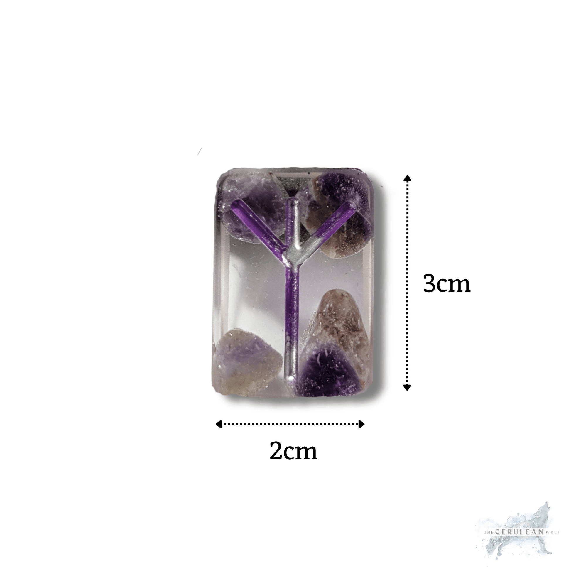 25 Amethyst Elder Futhark Runes - The Cerulean Wolf