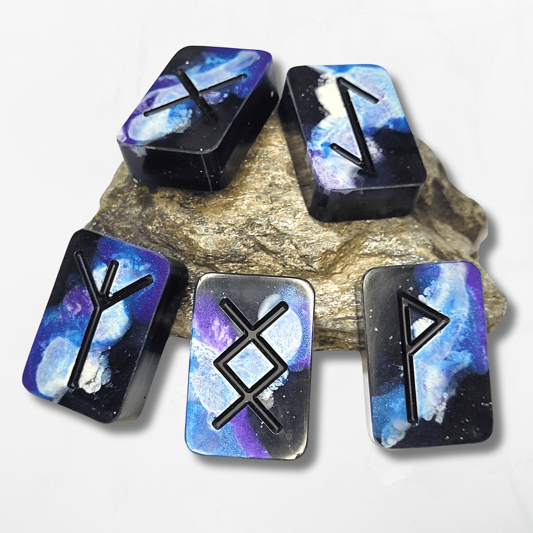 25 Galaxy Elder Futhark Runes – The Cerulean Wolf