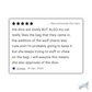 A five-star review praises the Star D20 Dice from The Cerulean Wolf, noting the cat loves the bag, admires the wolf charm, and assumes the cat approves of these handcrafted RPG dice. Green "Recommends this item" label; dated 16 Apr, 2024.