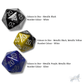 All 20s D20 Keyring - The Cerulean Wolf