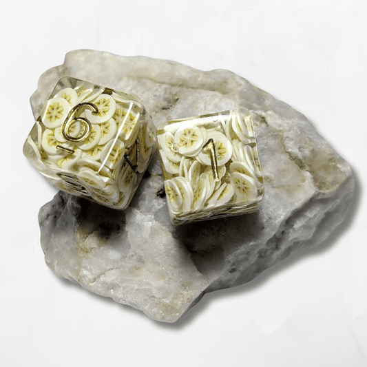 Banana D6 Dice - The Cerulean Wolf