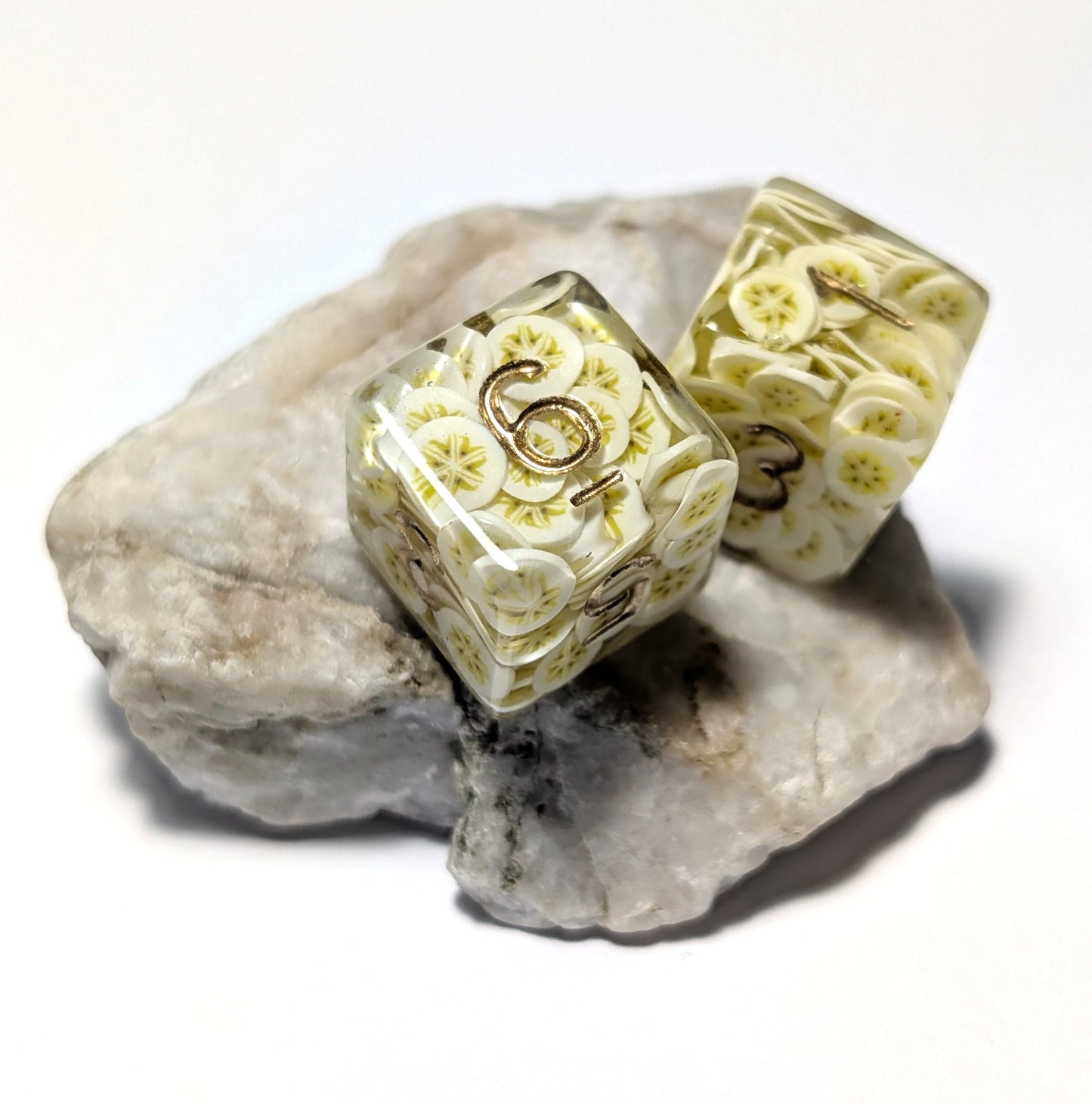 Banana D6 Dice - The Cerulean Wolf