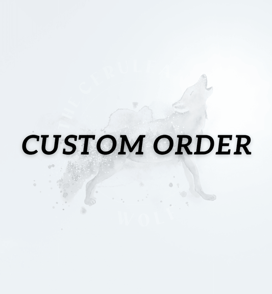CUSTOM - 2x Pipped D8s - The Cerulean Wolf