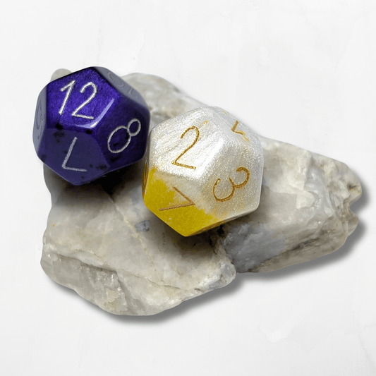 Custom Numbers & Colours D12 Dice - The Cerulean Wolf