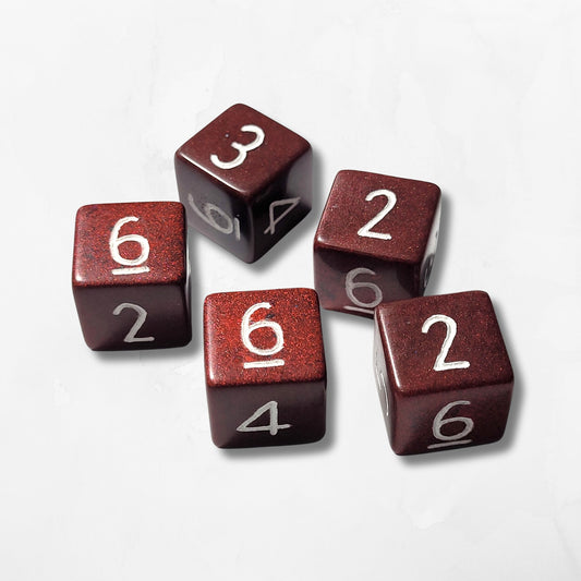 Custom Numbers & Colours D6 Dice - The Cerulean Wolf
