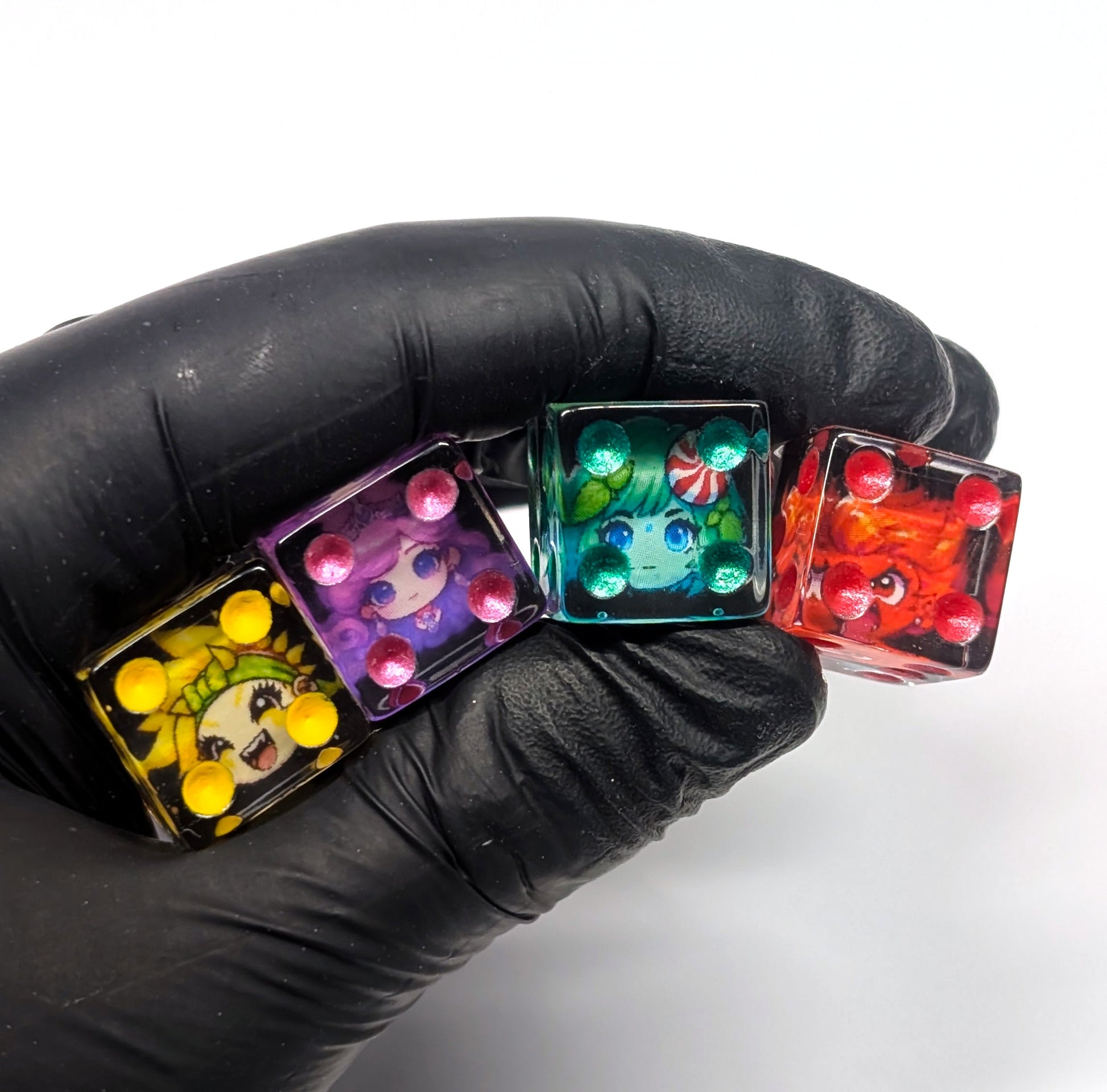 Custom Photograph Pipped D6 - The Cerulean Wolf