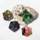 Customisable Sharp Edged D20 - The Cerulean Wolf