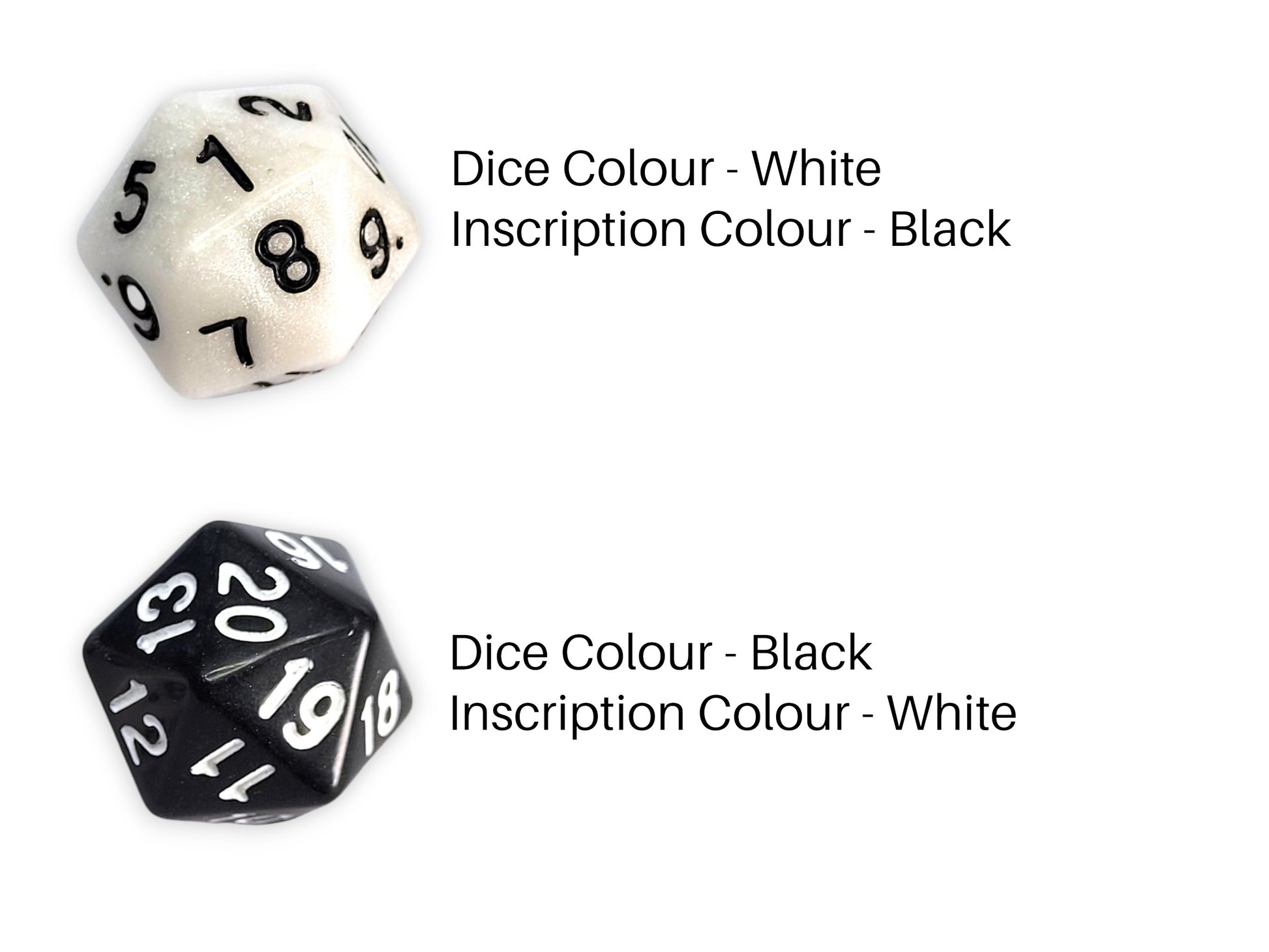 Customisable Turndown/Turnup D20 - The Cerulean Wolf
