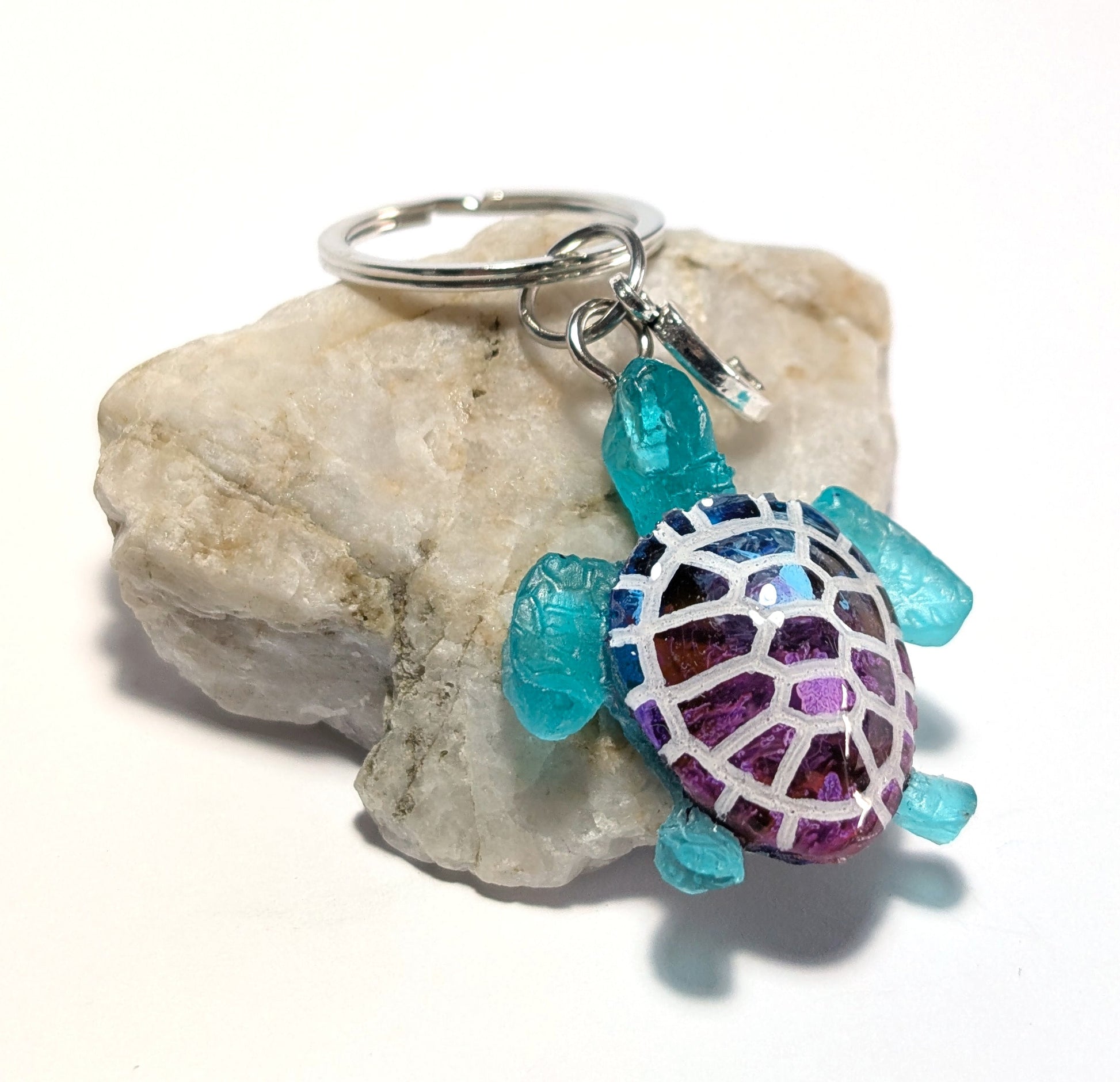 Customisable Turtle Keyring - The Cerulean Wolf
