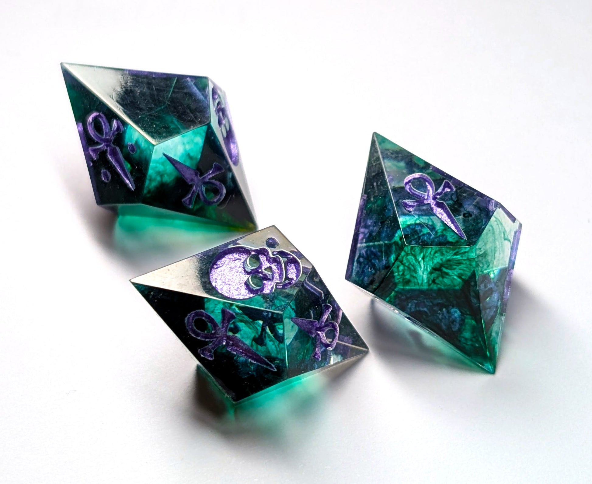 Customisable VtM Sharp Hunger Dice - The Cerulean Wolf