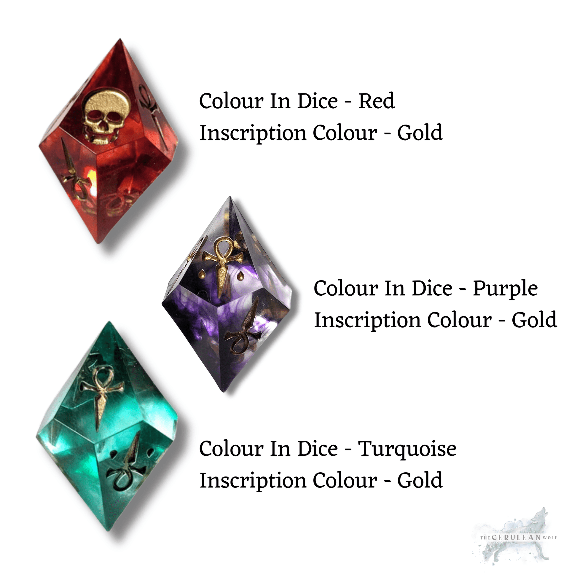 Customisable VtM Sharp Hunger Dice - The Cerulean Wolf