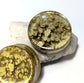 Golden Drops Double Flared Plugs - The Cerulean Wolf