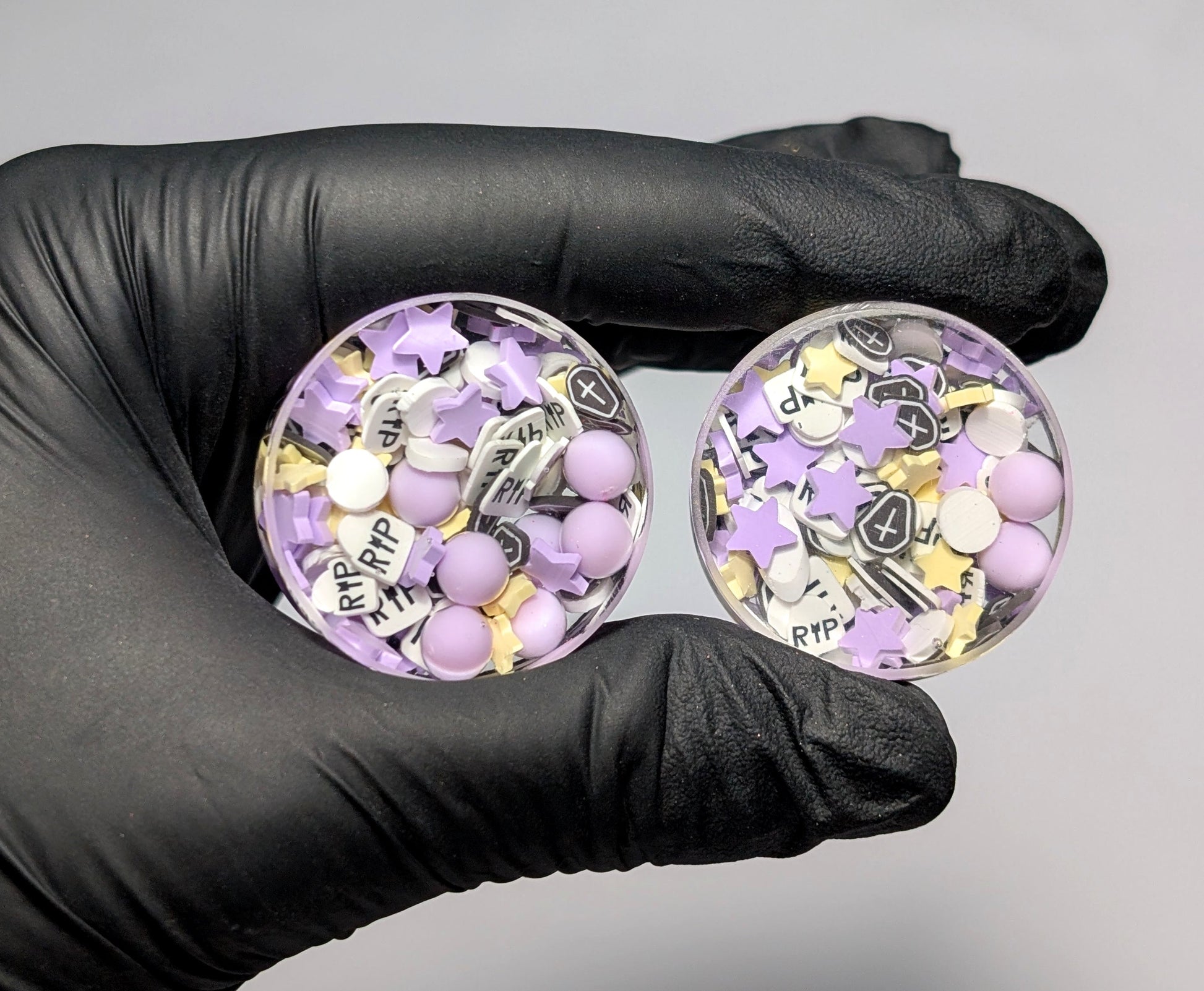 Pastel Halloween Double Flared Plugs - The Cerulean Wolf