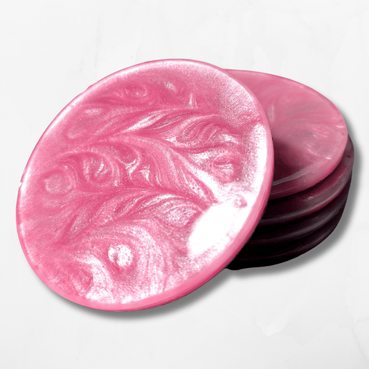 Pink & Pearl Coasters - The Cerulean Wolf
