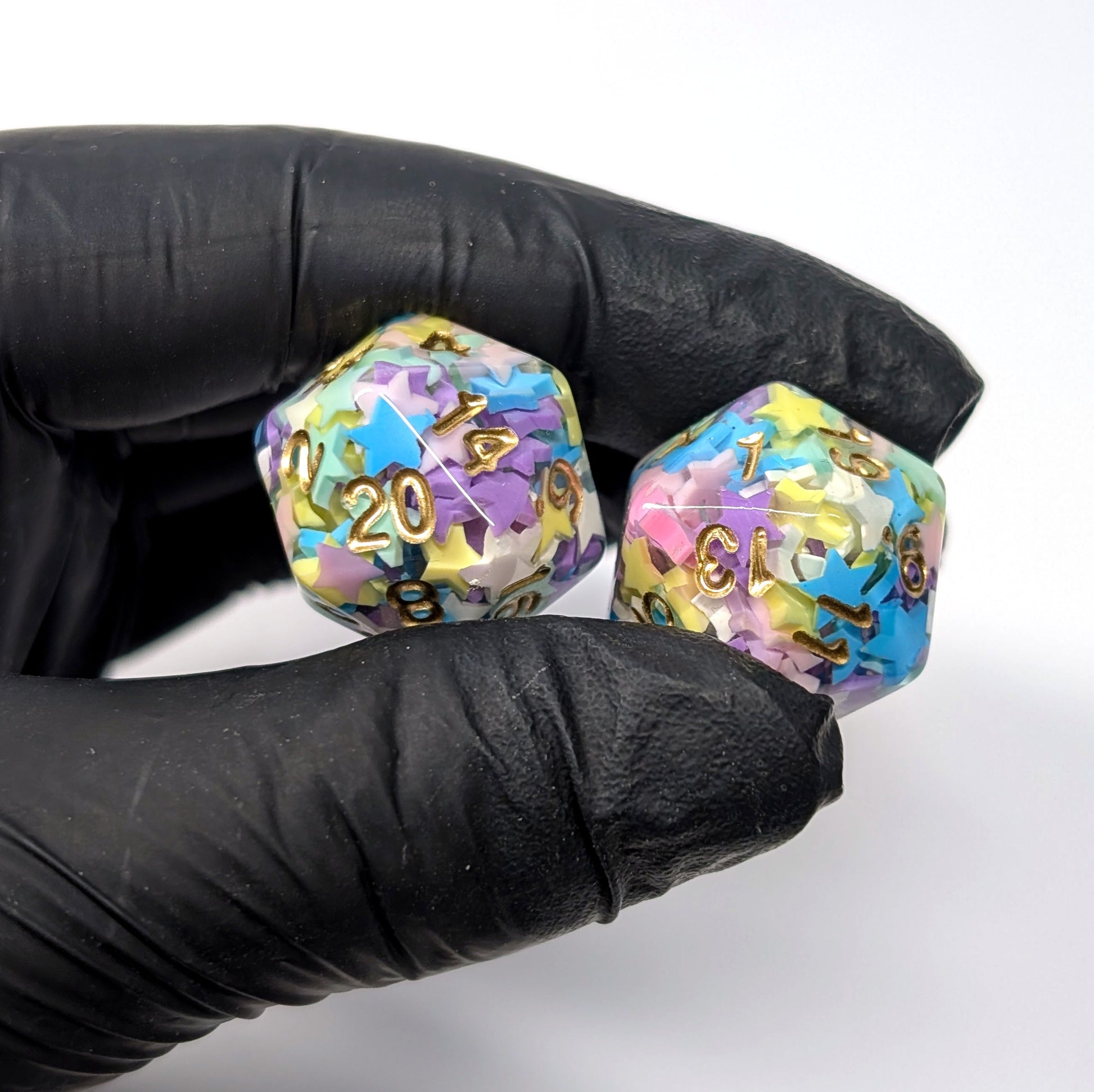 Star D20 Dice - The Cerulean Wolf