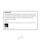 Five-star product review with a white background