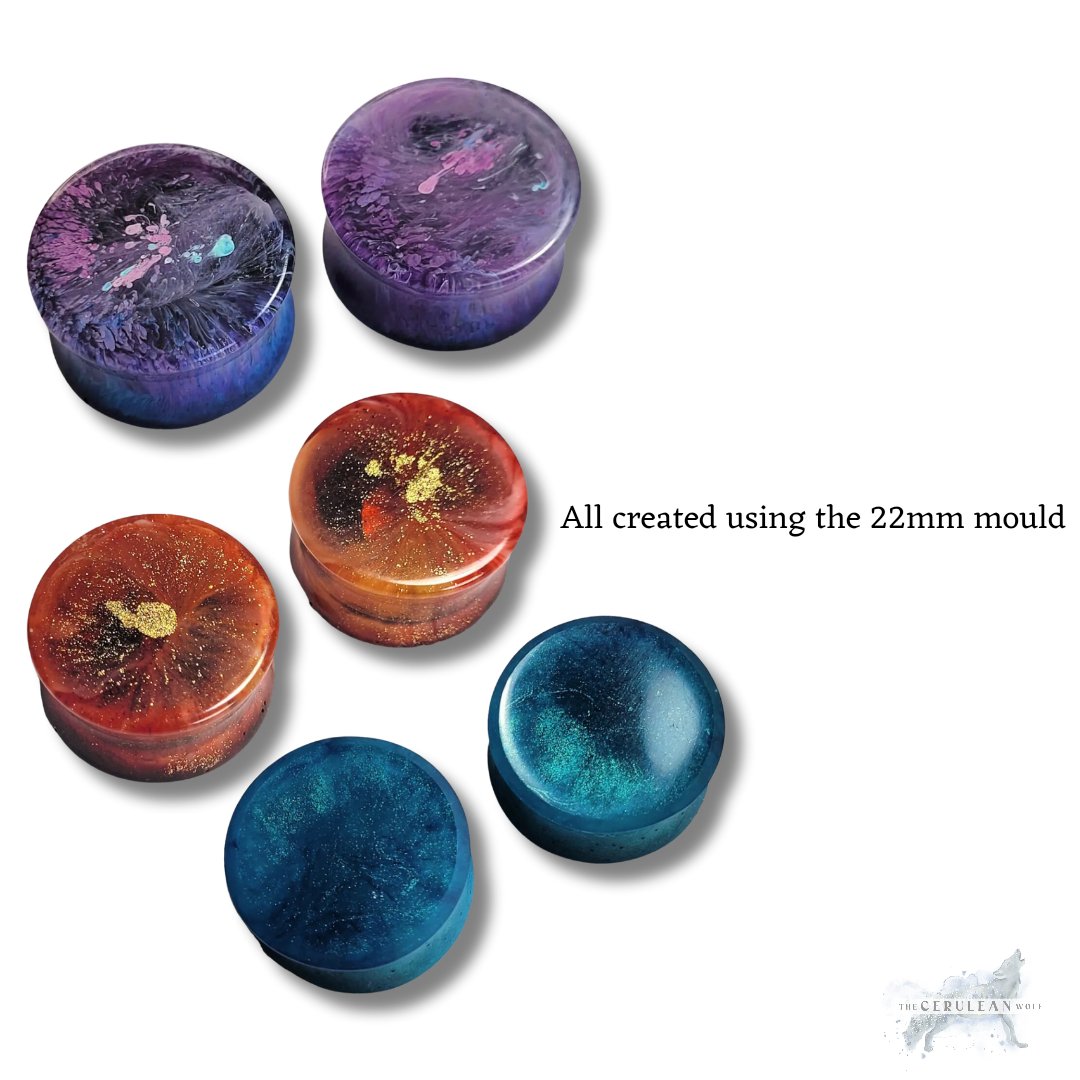 3 to 50mm Double Flared Plug Mould - The Cerulean Wolf