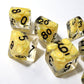7 Lemon Slice DND Dice - The Cerulean Wolf