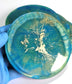Blue Green and Gold Coasters - The Cerulean Wolf