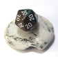 Custom Numbers & Colours D20 Dice - The Cerulean Wolf