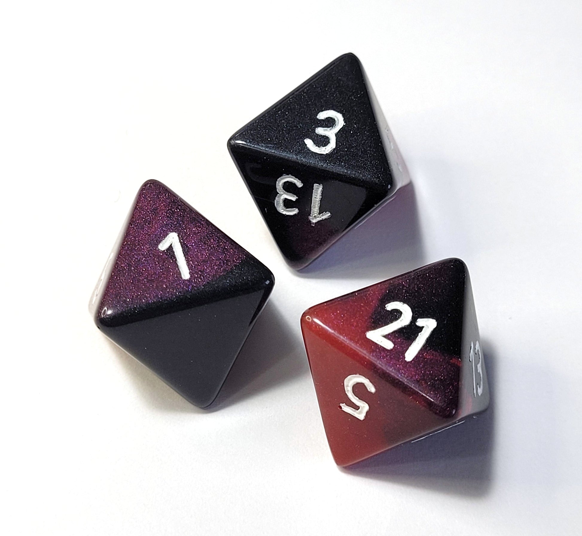 Custom Numbers & Colours D8 Dice - The Cerulean Wolf